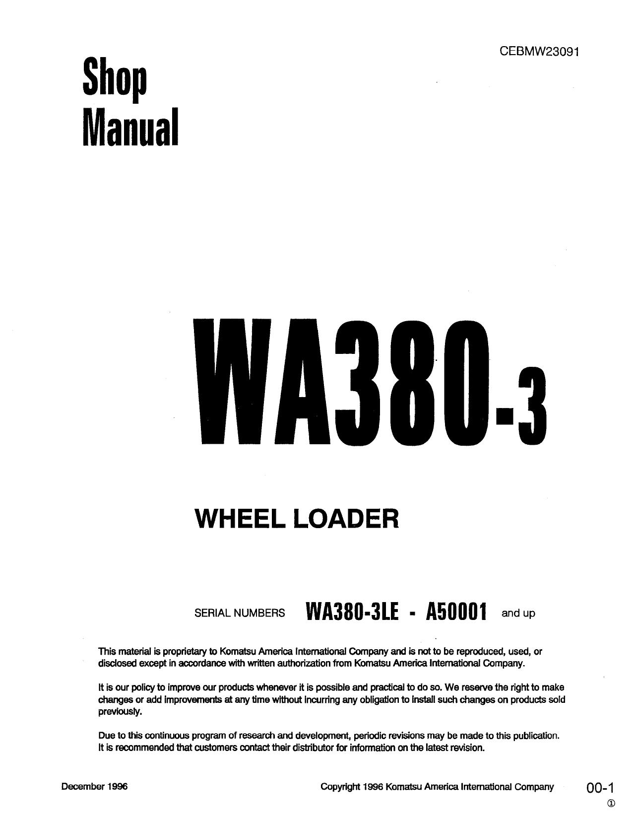 VVA380-3 Shop Manual
